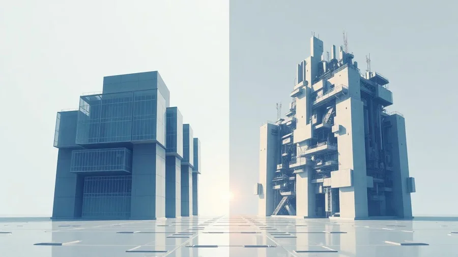 Comparaison entre une architecture modulaire et un monolithe complexe