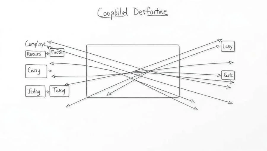 Architecture logicielle complexe avec de nombreuses connexions